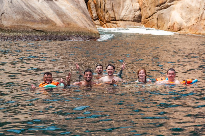 Swimming at the islands